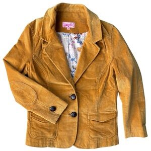 Priorities Corduroy Blazer Jacket Elbow Patches Size S